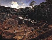 Johann Georg Grimm Waterfall in Teresopolis France oil painting artist